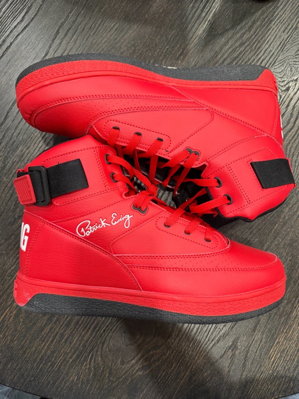 EWING Men's Rebound 33 Hi x Orion Strap Red Basketball Shoe - men’s size 12